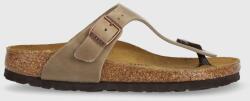 Birkenstock bőr flip-flop Gizeh barna, női, lapos talpú - barna Női 36