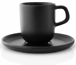 Eva Solo Ceașcă espresso cu farfurioară NORDIC KITCHEN, 70 ml, negru, gresie, Eva Solo (ES512705)