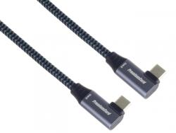  Cablu USB 3.2 Gen2x2 type C 100W unghi/unghi brodat 1m, ku31cj1 (KU31CJ1)