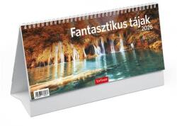 TopTimer Naptár, asztali, álló, TOPTIMER Fantasztikus tájak (27T662P-00P) - kellekanyagonline