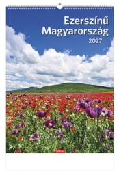 TopTimer Naptár, fali, TOPTIMER, Ezerszínű Magyarország (27T9300-07A)