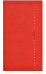 TopTimer Zsebnaptár, álló elrendezésű, TOPTIMER Linea , piros (26T035L-002) - kellekanyagonline