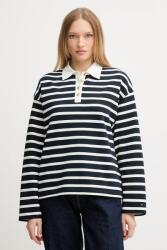 Tommy Hilfiger pamut melegítőfelső sötétkék, mintás, WW0WW47457 - sötétkék M