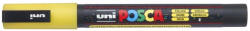 uni Dekormarker 0, 9-1, 3mm, Uni-Posca PC-3ML csillámló sárga (2UPC3MLS) - cartridge