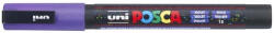 uni Dekormarker 0, 9-1, 3mm, Uni-Posca PC-3ML csillámló lila (2UPC3MLL) - cartridge