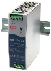 MEAN WELL SDR-120-24 24V 5A 120W tápegység (SDR-120-24)