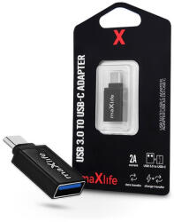 Maxlife USB - USB Type-C OTG adapter - Maxlife USB 3.0 To USB-C Adapter - 2A - fekete (TF-0130)