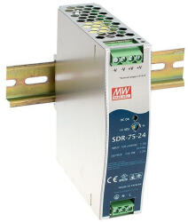 MEAN WELL SDR-75-12 12V 6, 3A 76W tápegység (SDR-75-12)