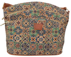 Cork női táska természetes parafa anyag színes patchwork (na-1965-color)