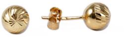 Ékszershop Vésett gömb arany fülbevaló (1317913)