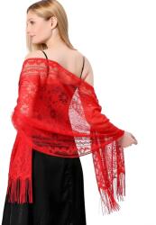 HARAHU Csipkés sál - Piros KP33774