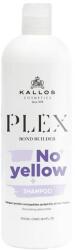 Kallos Plex Bond Builder No Yellow hamvasító sampon növényi proteinnel és peptid komplex-szel, 500 ml - hajvarazs