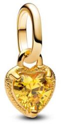 Pandora ékszer ME mini szív függő shine charm sárga cirkóniával 763862C01