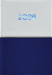 Dayliner Naptár, tervező, A5, napi, DAYLINER Contrast , fehér-sötétkék (DL6AG-CRFA5NA-FK) - fodicoaruhaz