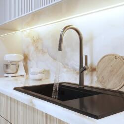 Gamma Awra konyhai csaptelep gun grey, beépíthető (BAA-GM)