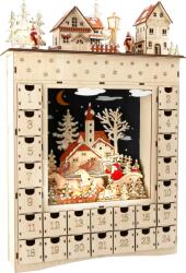 small foot calendar de advent din lemn Vis de iarnă cu iluminare LED