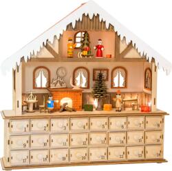 small foot Calendar advent din lemn Casa de Crăciun Fermecată