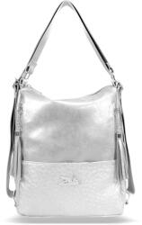  Zellia Női Válltáska/Hátizsáká Alakítható 22199 Ezüst - Monaco-Strus - (93162500-2)