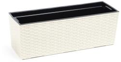 Lamela Begonia Rattan balkonláda/virágláda 19 x 56 x 18 cm krém/kremowy (LA625-krém)