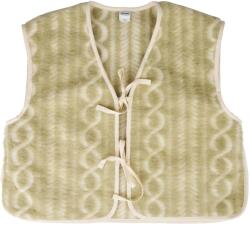 Vlnka Női megkötős crop gyapjúmellény, zöld ruházat méretei M