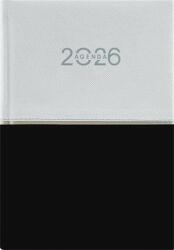 Dayliner Naptár, tervező, A5, napi, DAYLINER Contrast , fehér-fekete (DL6AG-CRFA5NA-HF) - molnarpapir
