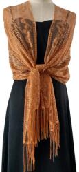  Csipkés sál - Barna