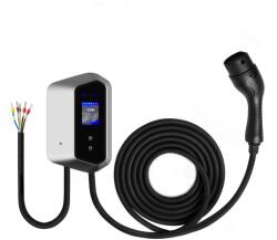 Auxus Wallbox 22 kW elektromos autó fali töltő (22kW, 5M-es Type 2 Kábel, WiFI, APP, RFID, DC-védelem) (VCS-ZS1-22S)