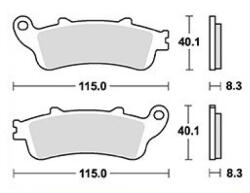 JMT Placute frana MCB705SH (7870108MA)