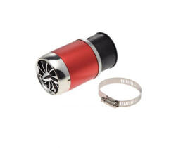 WMX Filtru aer universal pentru diamentru carb. 48, 42 , 35, 26 mm, culoare rosu (AF95502) - mxenduro