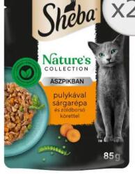 Sheba Nature’s Collection Adult - pulyka, sárgarépa, zöldborsó aszpikban macskáknak (85 g)