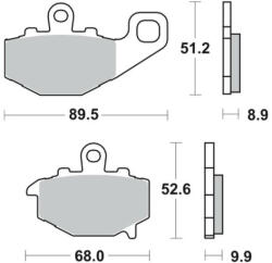 JMT Placute frana sinter TRW MCB662SH (7870579MA)