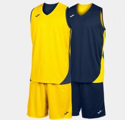 Joma KANSAS TWO-PIECE SET kosárlabda szett tengerészkék sárga 2XL