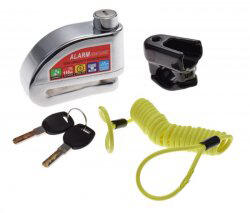 WMX Lacat pentru disc cu alarma, On Off, culoare crom (AZ9064) - mxenduro