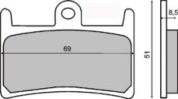 JMT Placute frana sinter Yamaha FZR 600 RN Genesis 4MH2 4MH 4MH-005101 - 1995 TRW MCB622SV (7873383MA)