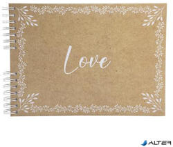 Exacompta Fotóalbum, spirál, 32x22 cm, 25 lap, EXACOMPTA "KRAFT", mintás (16234E) - alter