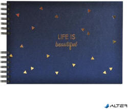 Exacompta Fotóalbum, spirál, 32x22 cm, 25 lap, EXACOMPTA 'Life', kék (16452E)
