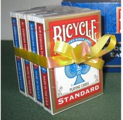 The United States Playing Card Company Bicycle 808 Rider Back Standard GOLD kártya, 2 dupla csomag (2 piros + 2 kék)