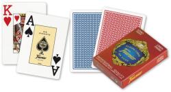 Naipes Heraclio Fournier Nº 818 Linen Gofrado kártya, dupla csomag (1 piros + 1 kék)