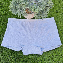Lemila Női pamut short alsó- francia bugyi Világos szürke, 2XL 98083