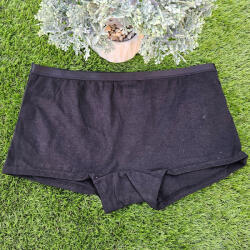 Lemila Női pamut short alsó- francia bugyi Fekete, XL 98077