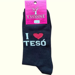 Yvonne Vidám Zokni - I love TESÓ 1 pár (Yv1002)