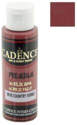 CADENCE Premium akril festék, 70 ml, country vörös