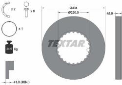 TEXTAR Disc frana TEXTAR 93272111 (93272111) - fixbox
