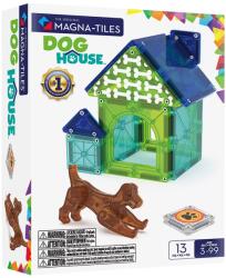 Magna-Tiles Dog House, set magnetic 13 piese Jucarii de constructii magnetice