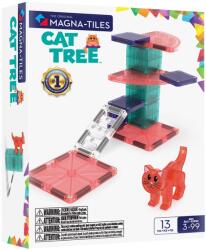 Magna-Tiles Cat Tree, set magnetic 13 piese Jucarii de constructii magnetice