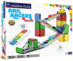 Magna-Tiles Rail Racers Deluxe, 90 piese Jucarii de constructii magnetice
