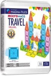 Magna-Tiles MicroMAGS Travel Deluxe, 55 piese Jucarii de constructii magnetice