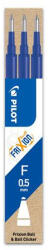 Pilot Rollertoll betét, 0, 25 mm, törölhető, PILOT "Frixion Ball/Clicker", kék (BLACKFRIDAY_CR_PFRBK1)