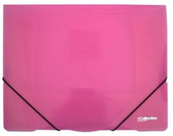 eCollection Gumis mappa E-COLLECTION A/4 műanyag pink (02_0034511)