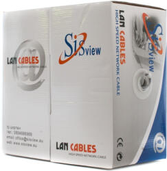 SisView LAN кабел FTP CAT6 4 x 2pair x 0.57mm. CCA 305м. кашон (1002034)